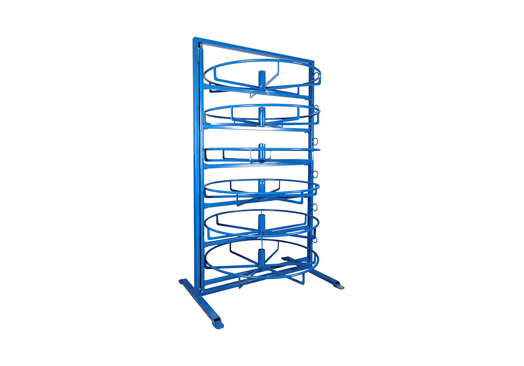 Dispenser/estanteria para mangueras hidraulicas Domarco